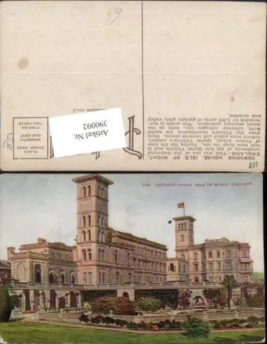 390092,Great Britain England Isle of Wight Osborne House Gebäude