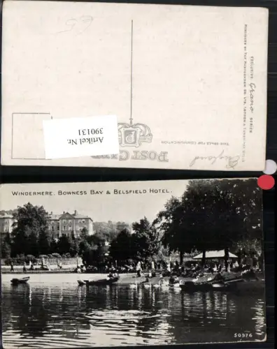 390131,Great Britain England Windermere Bowness Bay and Belsfield Hotel