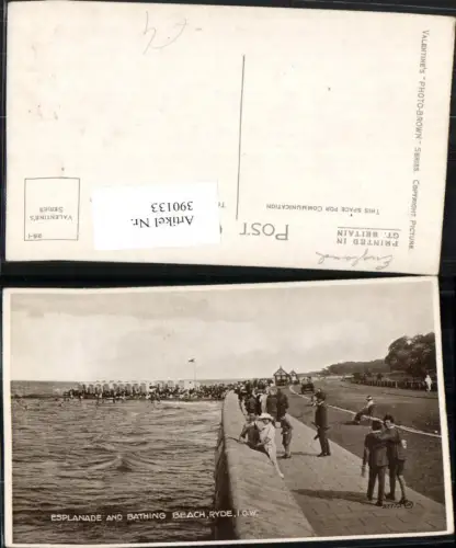 390133,Great Britain England Isel of Wight Ryde Esplanade and Bathing Beach
