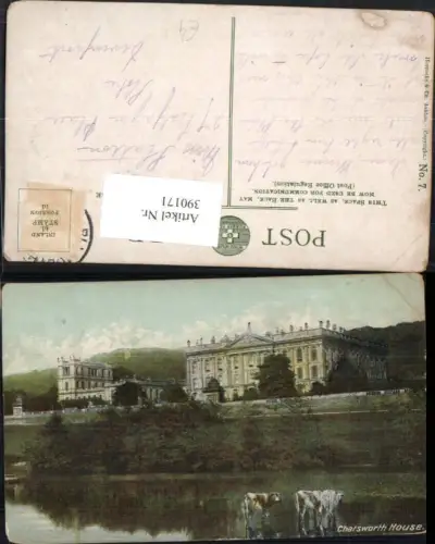 390171,Great Britain England Bakewell Chatsworth House Gebäude