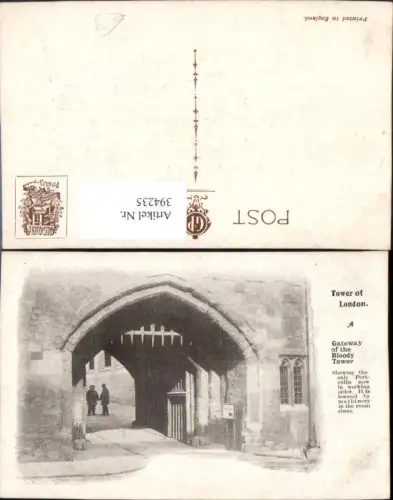 394235,Great Britain England London Tower of London Gateway of the Bloody Tower Tor