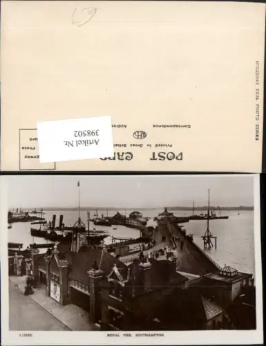 398502,England Southampton Royal Pier Dampfer