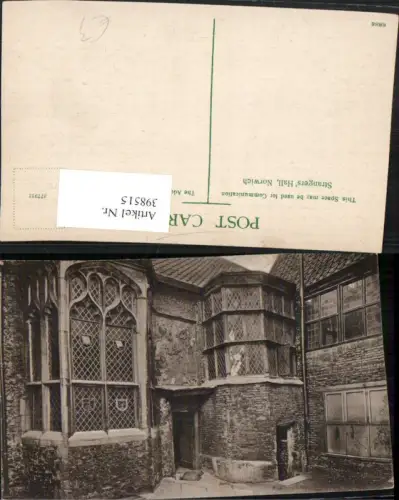 398515,England Norwich Strangers Hall Gebäude Erker