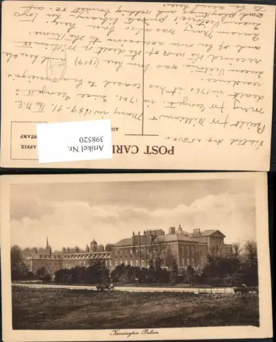 398520,England London Kensington Palace Palast