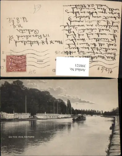398521,England Oxford On the Isis Fluss Boot