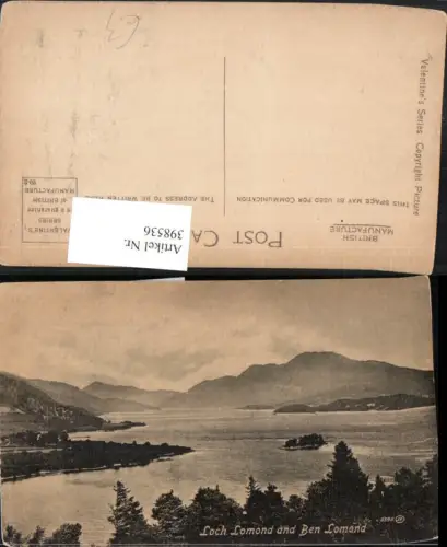 398536,Scotland Loch Lomond and Ben Lomond See Bergkulisse