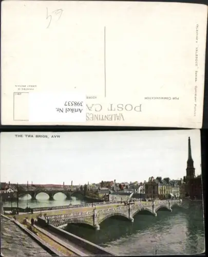 398537,Scotland Ayr Twa Brigs Teilansicht Brücke