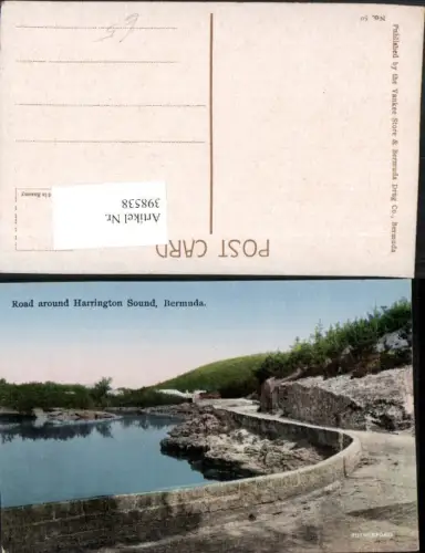 398538,British Overseas Bermuda Road around Harrington Sound Fluss