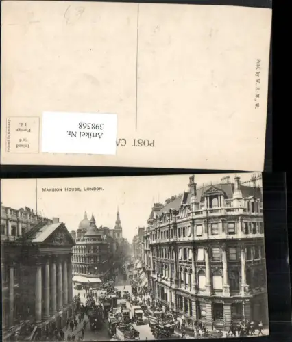 398568,England London Mansion House Straße