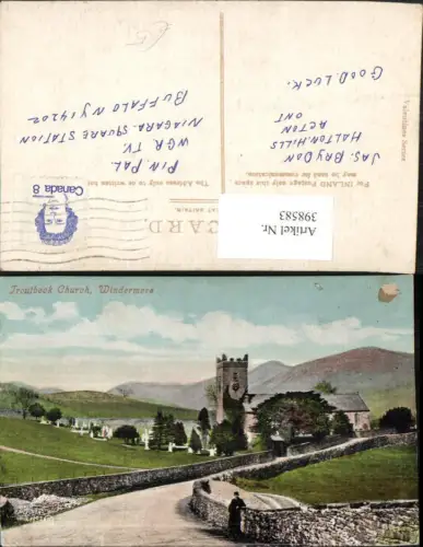 398583,England Windermere Troutbeck Church Kirche