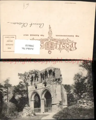 398610,England Dryburgh Abbey Tomb of Sir Walter Scott Grabmal