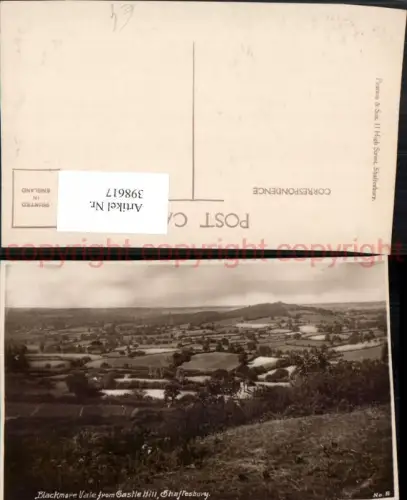 398617,England Shaftesbury Blackmore Vale from Castle Hill Landschaft