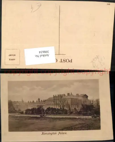 398634,England London Kensington Palace Palast
