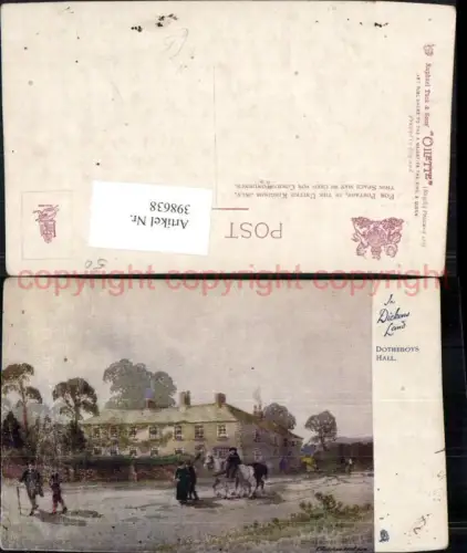 398638,Künstler AK England Dotheboys Hall Gebäude pub Raphael Tuck 1163