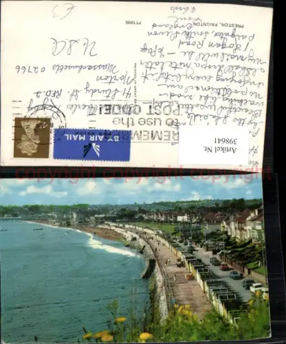 398641,England Preston Paignton Teilansicht Küste Strand