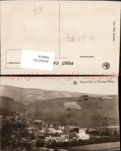 398654,England Devon General View of Buckfast Abbey Abtei