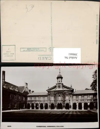 398661,England Cambridge Emmanuel College Schule