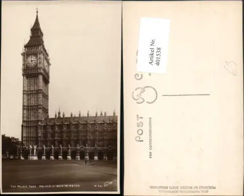 401538,England London Palace Yard Palace of Westminster Big Ben Turm