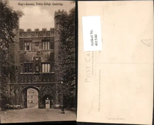 401540,England Cambridge Trinity College Kings Gateway Schule Tor