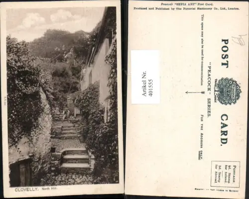 401555,England Clovelly North Hill Motiv