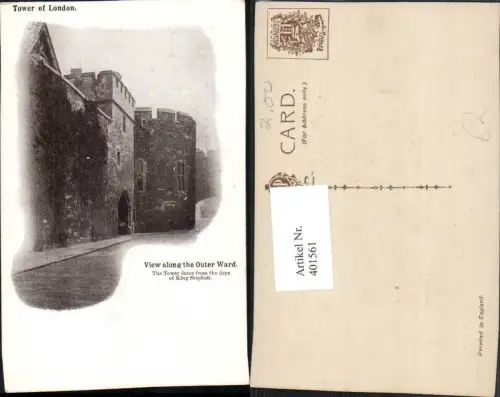 401561,England Tower of London View along the Outer Ward Zwinger