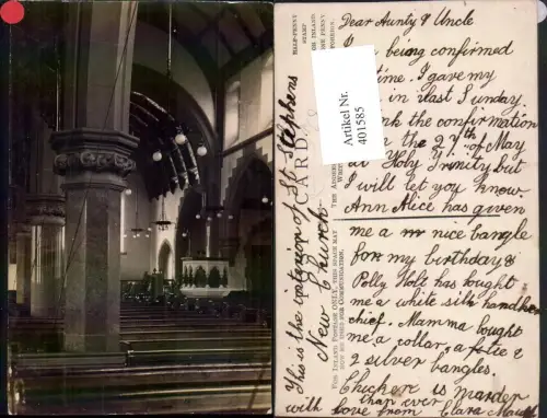 401585,England Boston St. Stephens New Church Kirche Innenansicht