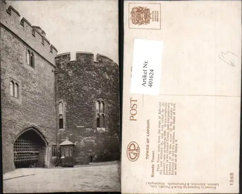 401624,England Tower of London Bloody Tower Burg