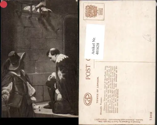 401628,England Tower of London Bloody Tower Thomas Wentworth