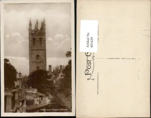 401629,England Oxford Magdalen Tower Turm