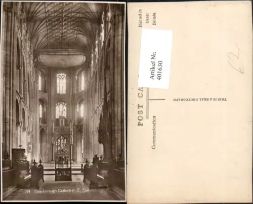 401630,England Peterborough Cathedral Kirche Innenansicht