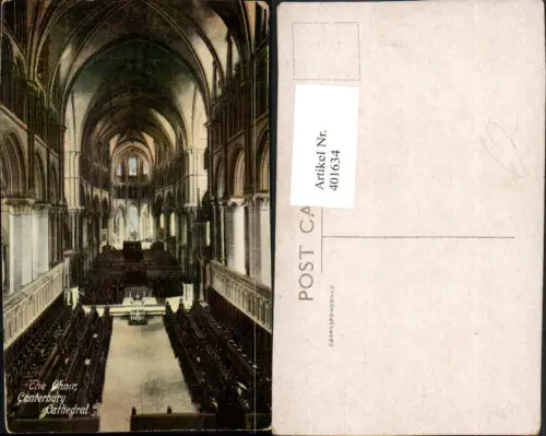 401634,England Canterbury Cathedral Choir Kirche Innenansicht