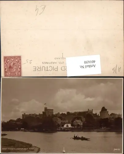401650,England Windsor Castle from River Schloss