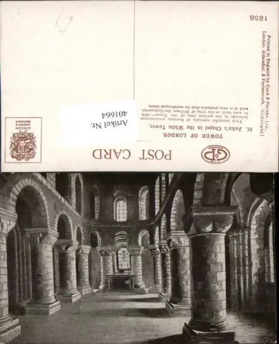 401664,England Tower of London St. Johns Chapel in the White Tower Kapelle Innenansicht