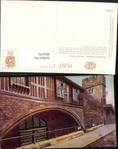 401670,Künstler AK England Tower of London Traitors Gate