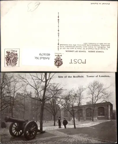 401679,England Tower of London Site of the Scaffold Kanone