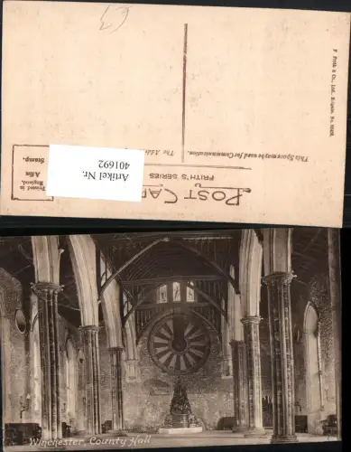 401692,England Winchester County Hall Innenansicht