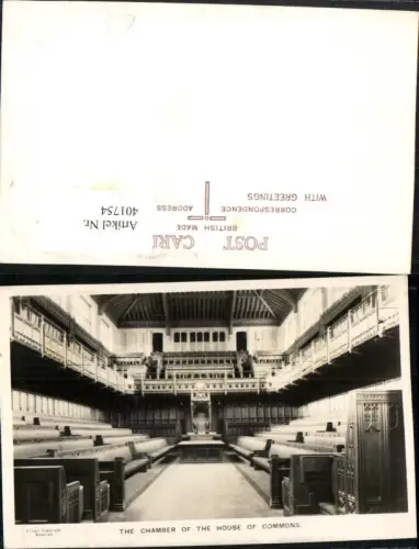 401754,England The Chamber of the House of Commons Innenansicht