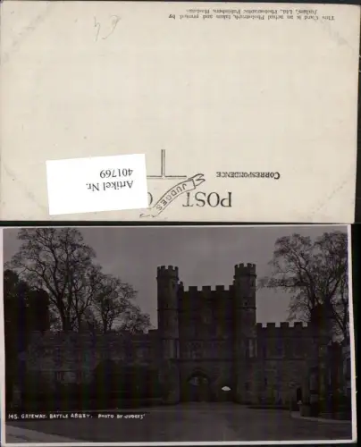 401769,England Battle Abbey Gateway Kloster Tor