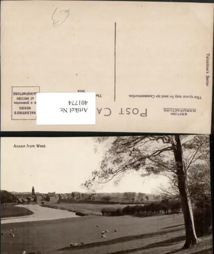 401774,England Annan from West Teilansicht Fluss