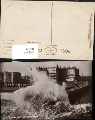 401775,England Brighton Rough Sea Brandung