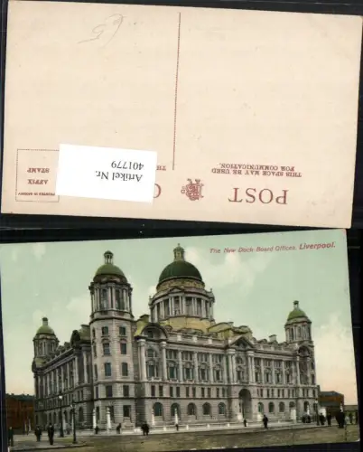 401779,England Liverpool New Dock Board Offices Gebäude