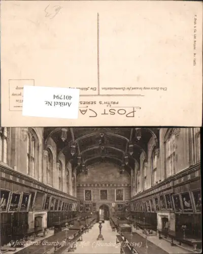 401794,England Oxford Christ Church Dinin Hall Innenansicht