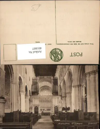 401807,England St. Albans Cathedral Kirche Innenansicht