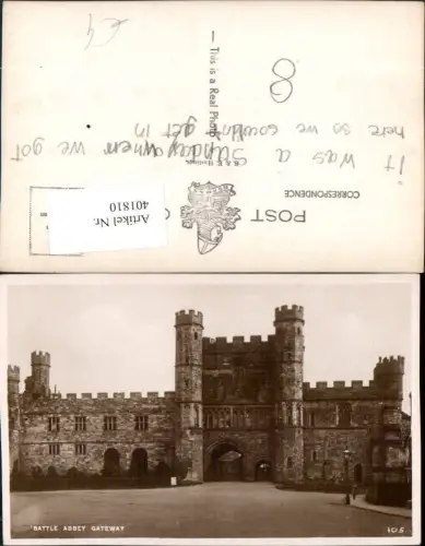 401810,England Battle Abbey Gateway Kloster Tor