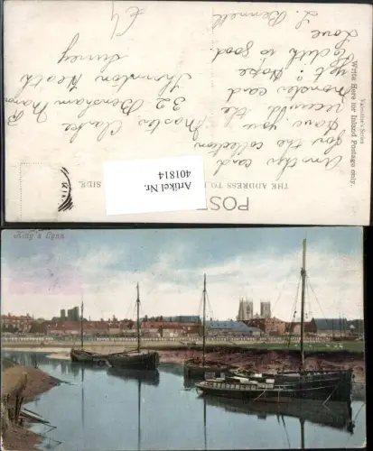 401814,England Kings Lynn Teilansicht Segelboote Boote