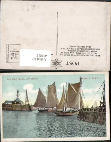 401815,England Lowestoft Pier Heads Segelboote Boote