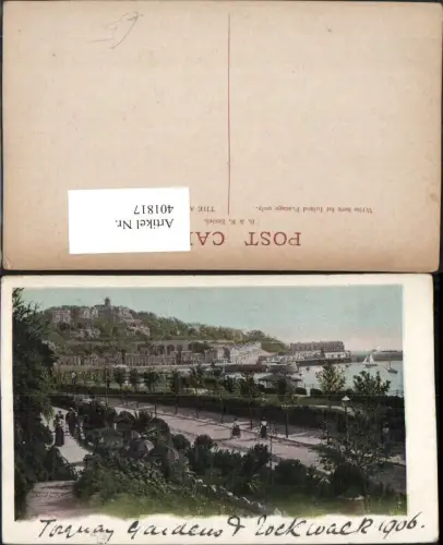 401817,England Torquay Gardens Teilansicht Garten