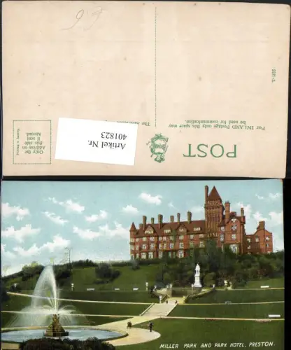 401823,England Preston Miller Park and Park Hotel Brunnen