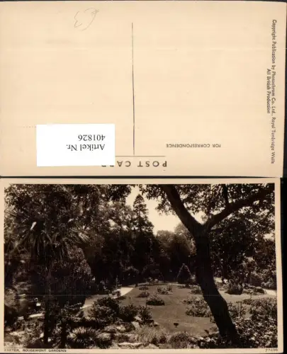 401826,England Exeter Rougemont Gardens Garten