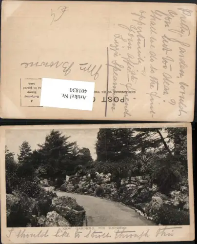 401830,England Kew Gardens Rockery Garten